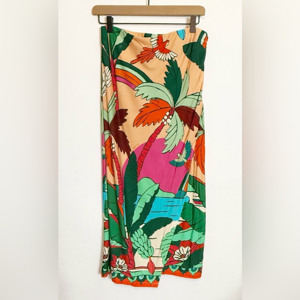 Anthropologie X Farm Rio Women’s Medium Printed Wrap Skirt $138 Msrp